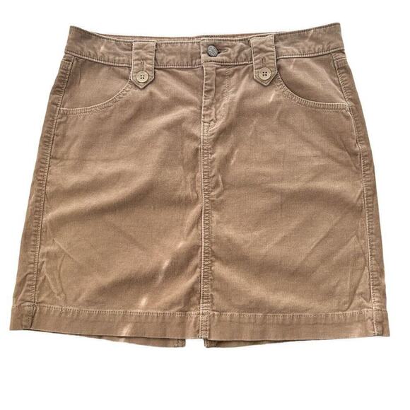 Old Navy Women's Classic Flannel Corcory Skirt Size 4 Tan 4 Pockets See Photos - Picture 1 of 8